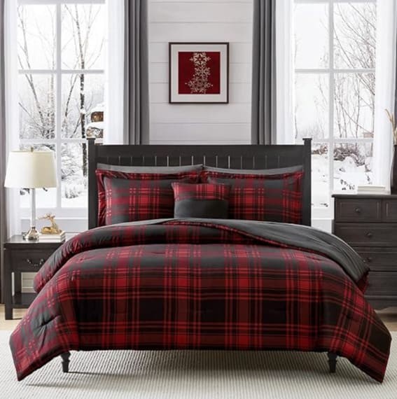 Classic Plaid Comforter Ensemble