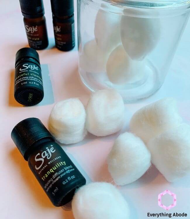 Use Cotton Balls with Essential Oils.