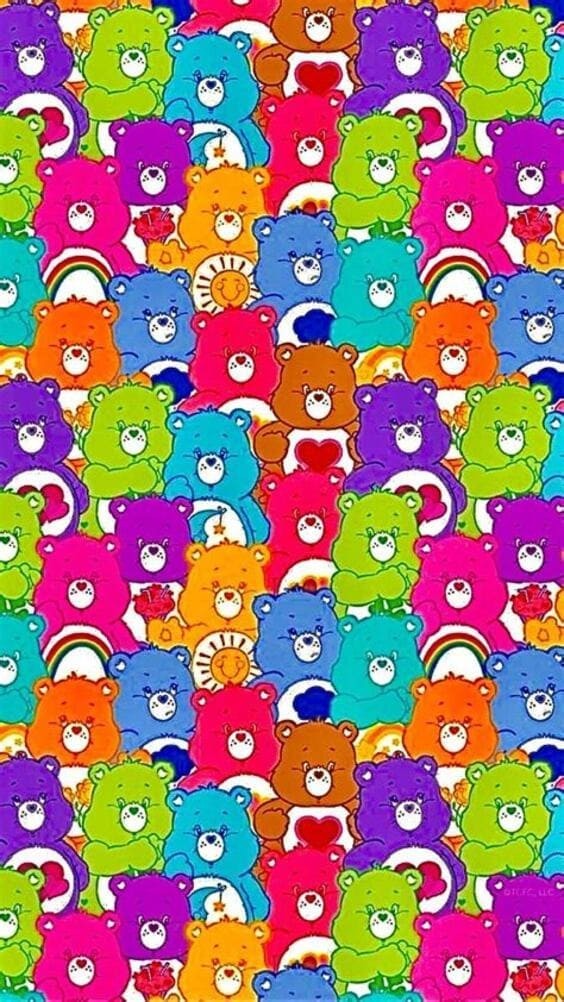 colorful care bears.