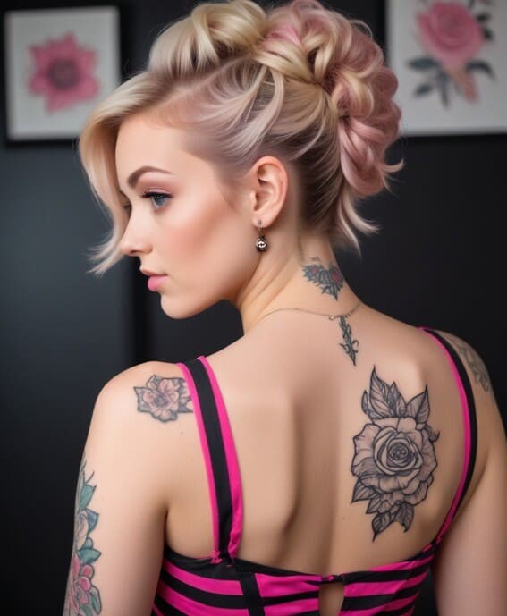 Rose Back Tattoo Rose