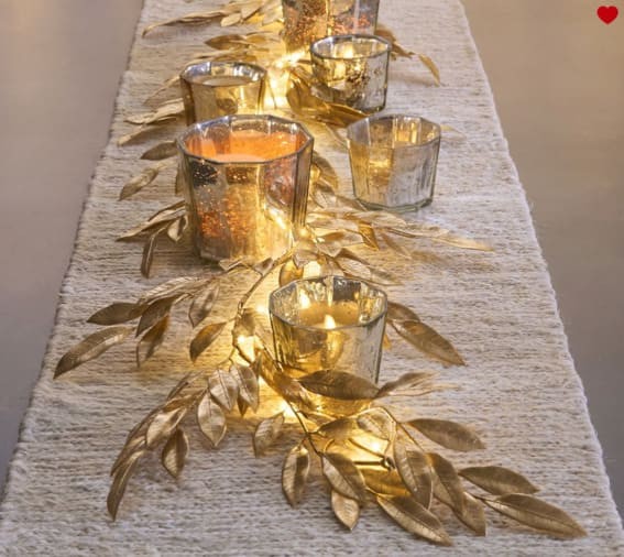 Golden Glimmer Table Runner