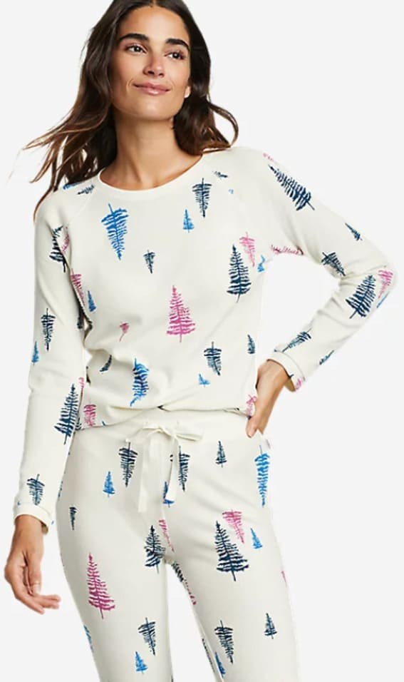 Winter Whimsy: Christmas Trees Adrift in Dreams Pj Set