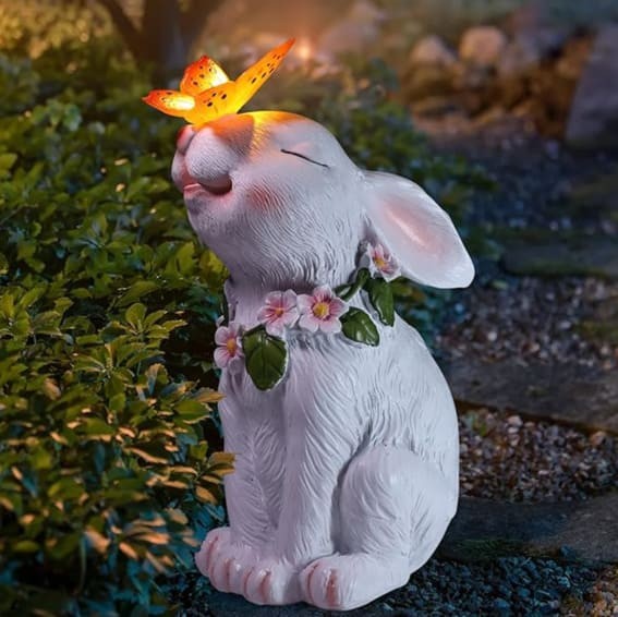 Luminous Meadow Bunny: Solar Garden Light