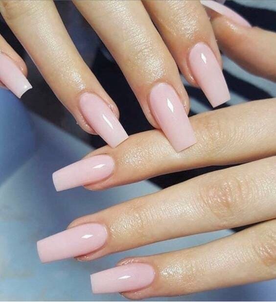 Luxury classic light-colored spring nails.