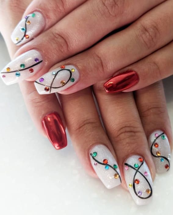 23+ Gorgeous Christmas Nails For Short Nails