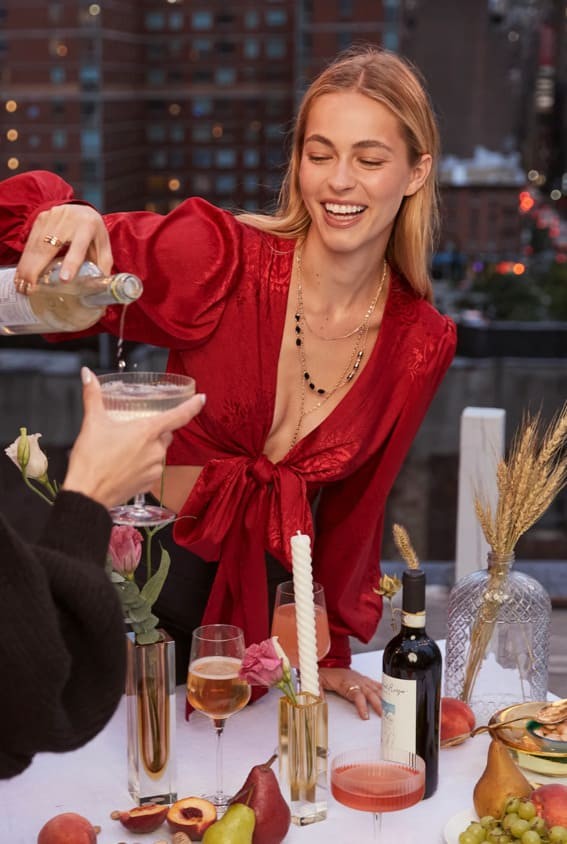 Cheers in Crimson: Holiday Elegance