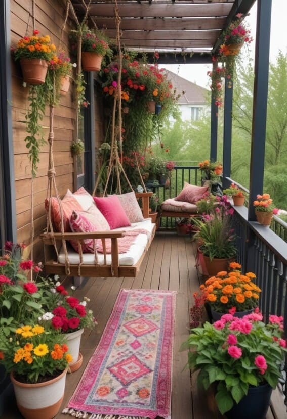 Here are a few more tips when creating your boho balcony!