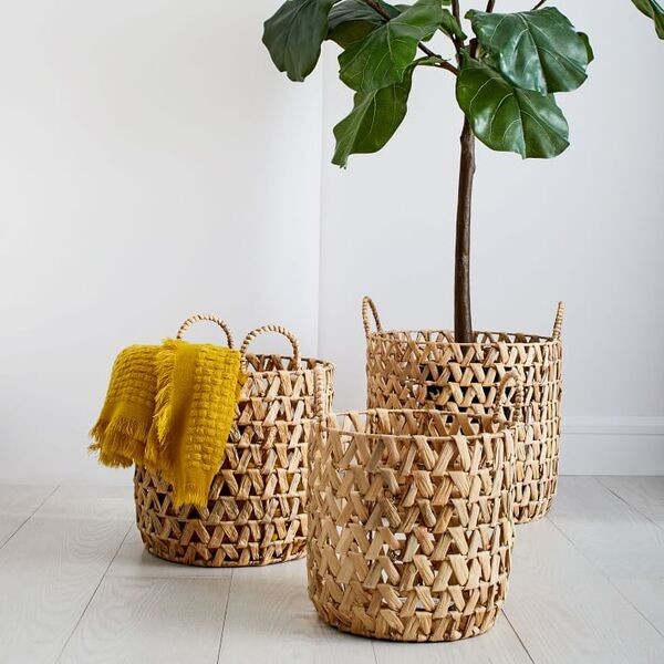 Open Weave Zigzag Seagrass Baskets, $12.50 – $112.50