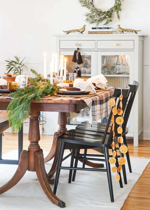 DIY Dried Orange Garland.