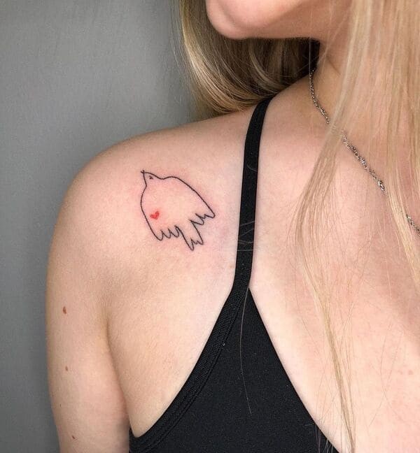 Loving Dove Tattoo