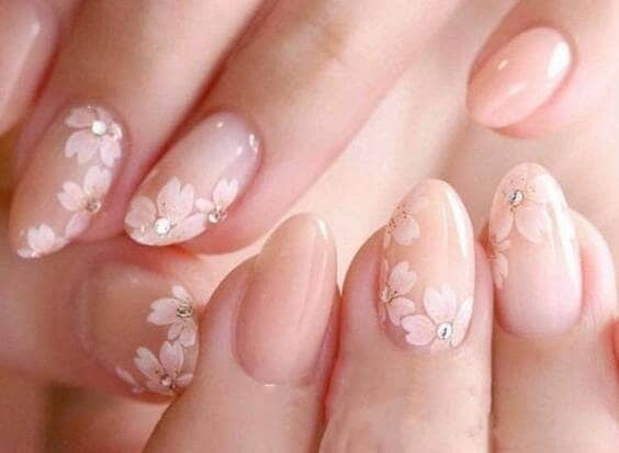 Pastel Cherry Blossom Nail Wraps for spring.