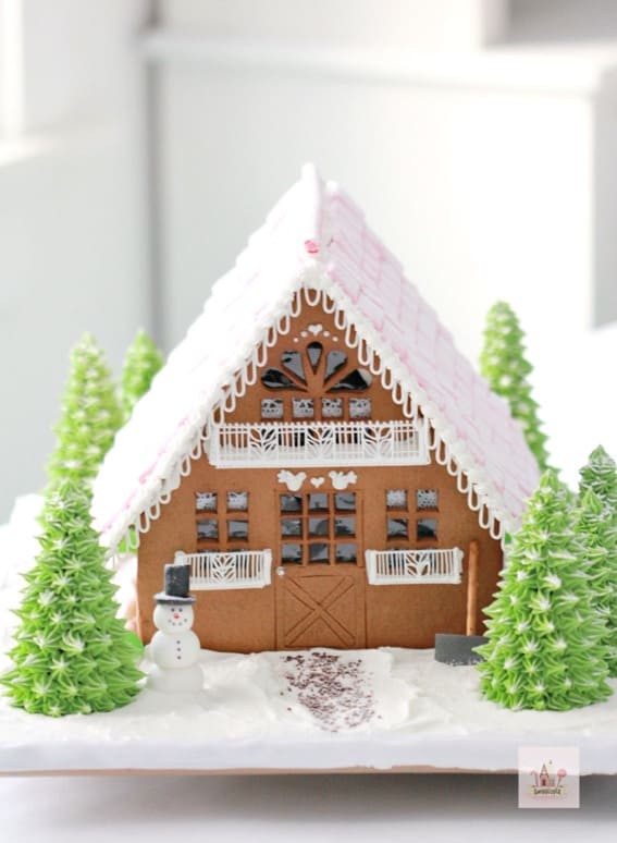 Snow-kissed Gingerbread Retreat