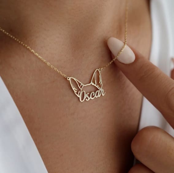 Custom Dog Name Necklace