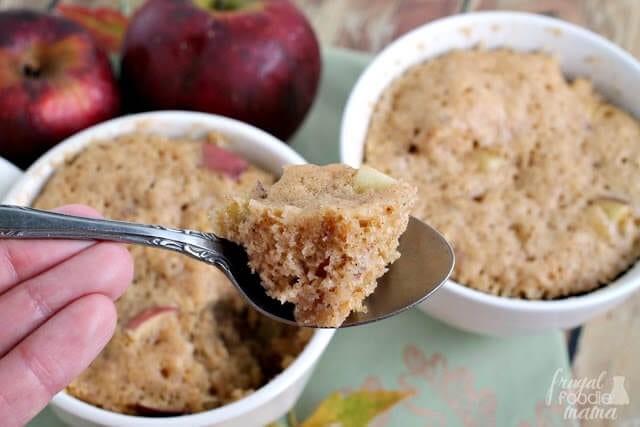 Apple Chai Mug Cakes for Two.