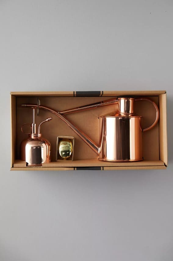 Lustrous Care: Haws Copper Watering Can & Mister Gift Set