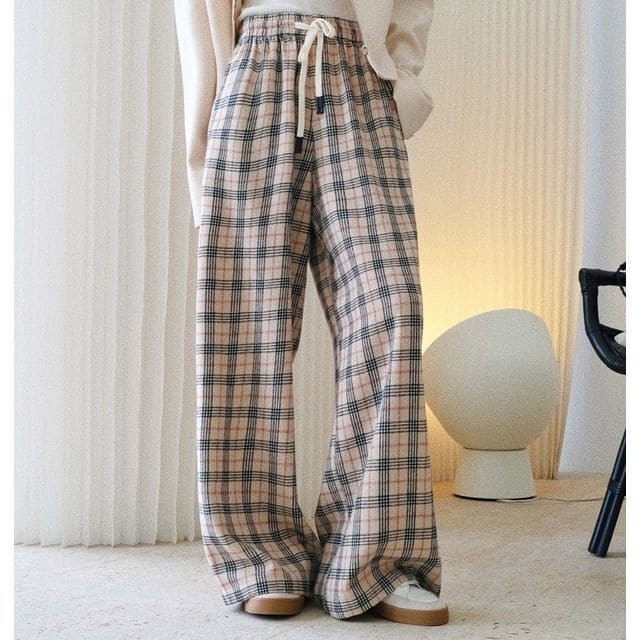 Wide leg and showstopper plaid pants from YesStyle.