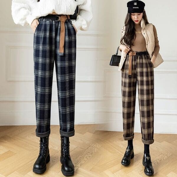 Wide leg and showstopper plaid pants from YesStyle.