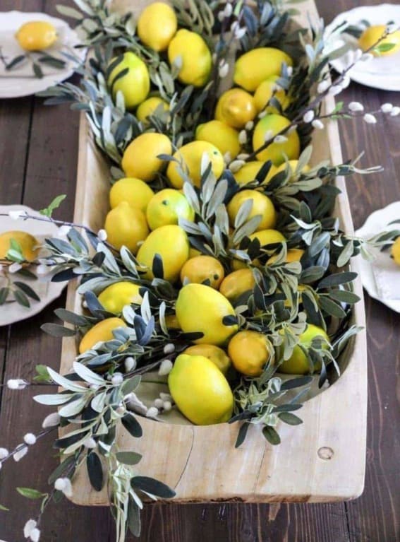 Citrus Chic: A Zesty Take on Dough Bowl Styling