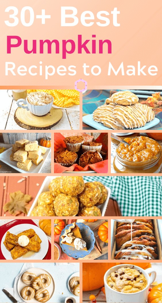 Share These Pumpkin recipes for fall!