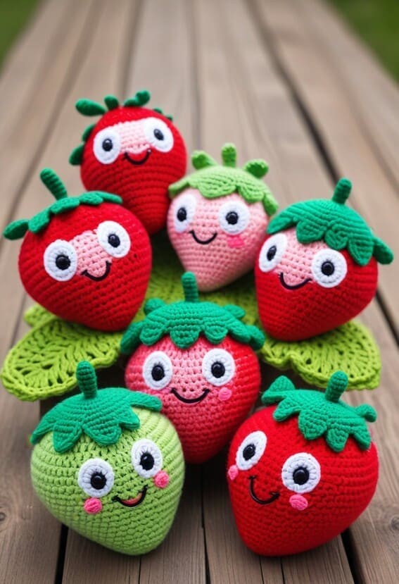 A Whimsical Crochet Using Fresh Fruits and playful creativity