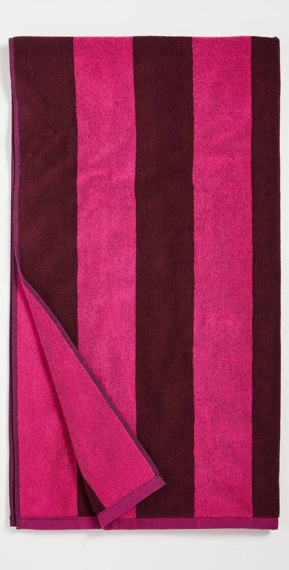 AMI Striped Beach Towel – $133