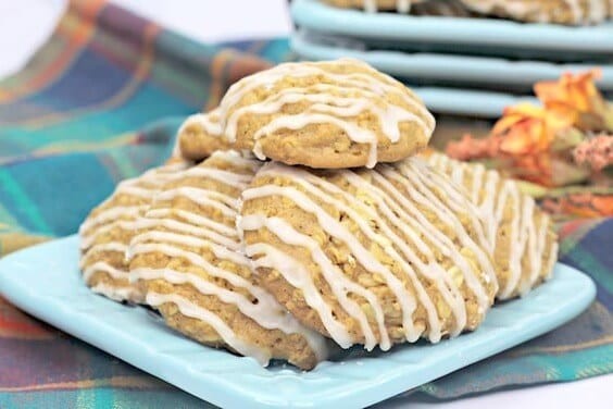 Pumpkin Cookie Recipe With A Maple Drizzle