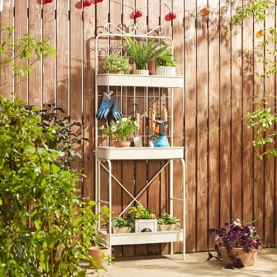 Victorian Outdoor Garden Charm Shelf