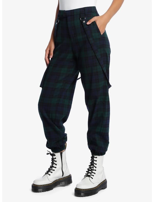 Trouser style plaid pants from Hot Topic.