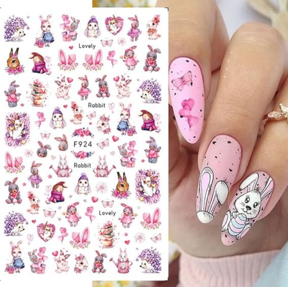 Easter Chic: Fun Nail Stickers for Festive Manicures