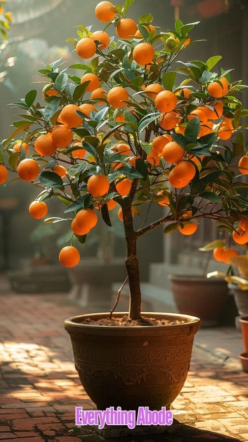 What should I do if the orange tree begins to drop its fruit?