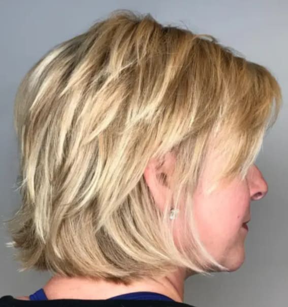 Balayaged Choppy Bob