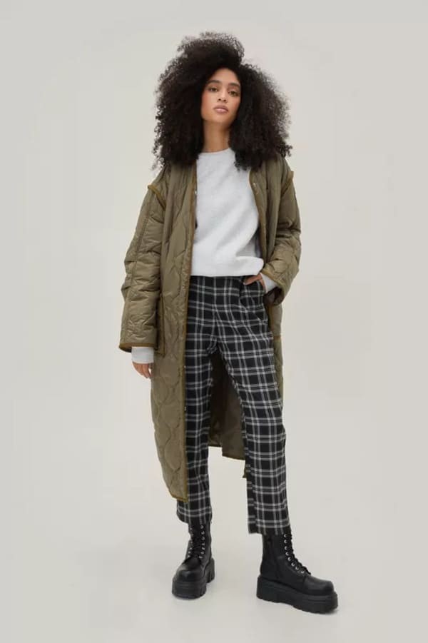 Plaid pants from Nasty Gal.