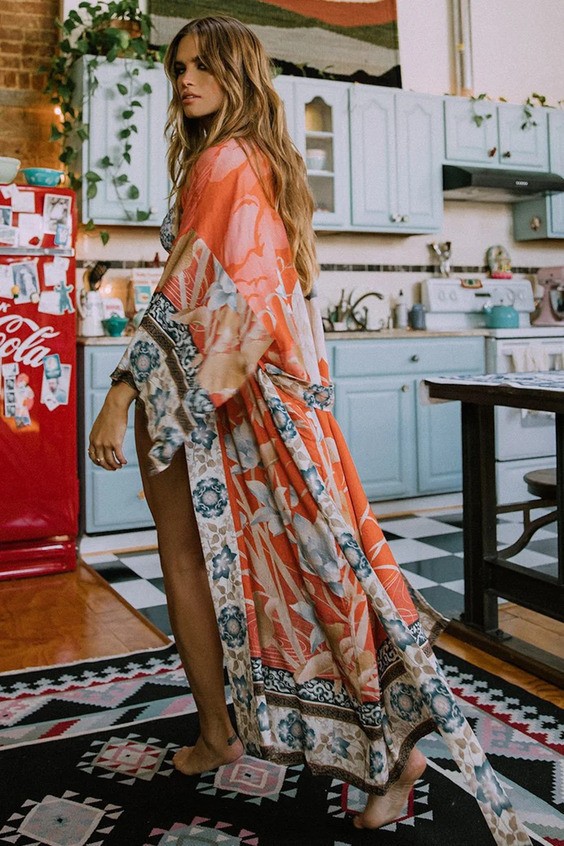 Vintage Bohemian Kimonos.