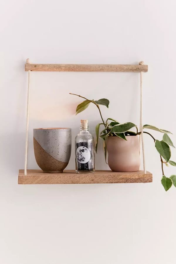 Asher Rope Hanging Wall Shelf, $16.00.