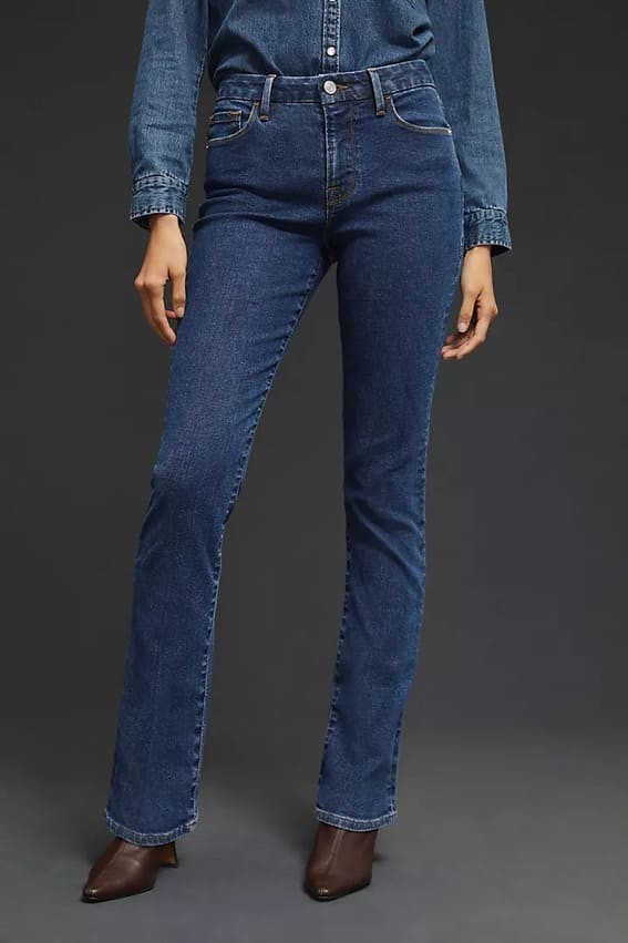 8/25. Opt for boot-cut jeans.