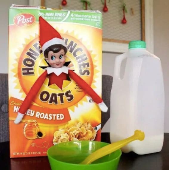 Creative Breakfast Surprise with Elf on the Shelf