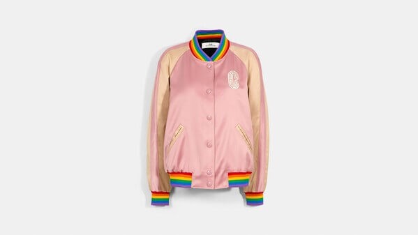 Rainbow kidcore jacket.