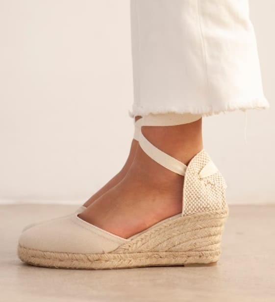 Neutral Necessity: Canvas Wedge Espadrilles