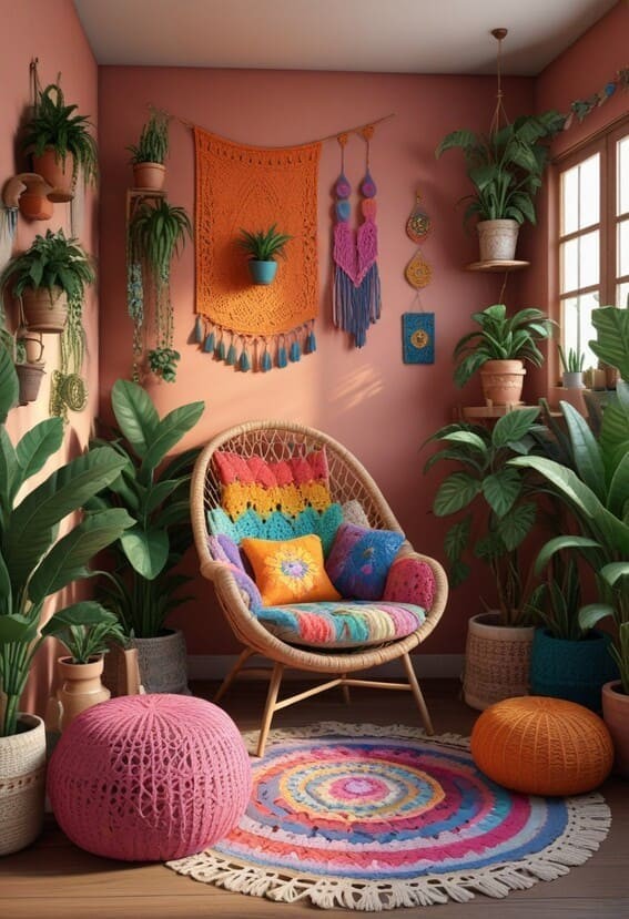 Crochet Your Home With These Awesome Spring Crochet Ideas paired with Inspiring Quotes!