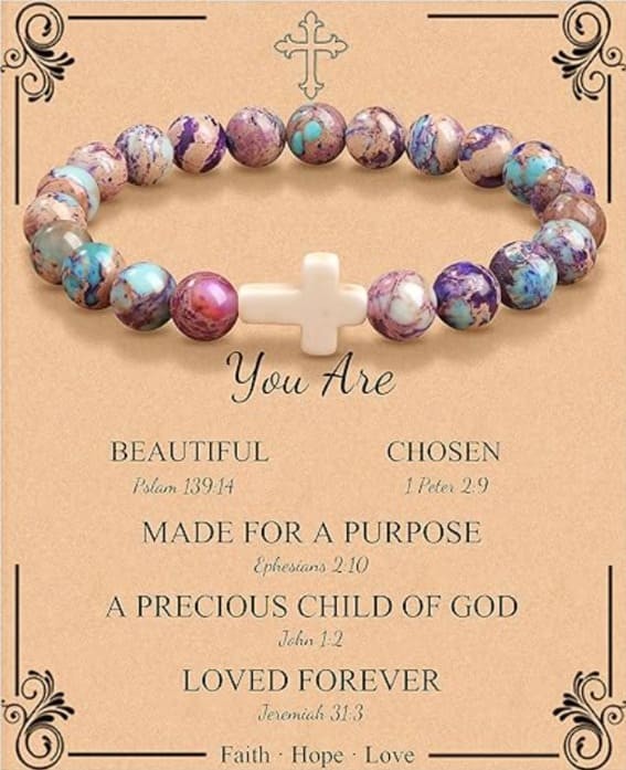 Spiritual Elegance: JoycuFF Christian Cross Bracelet