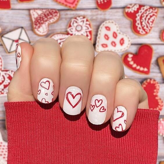 Heart Nail Wraps.