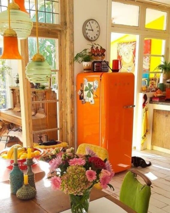 Making a Statement with Orange Appliances