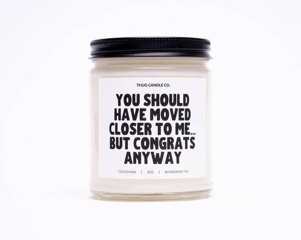 Funny Housewarming Gift Candle $17.45.