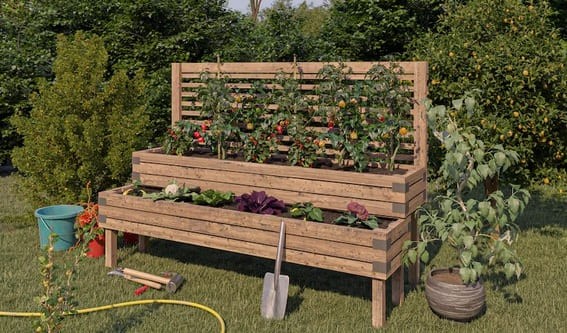 Edible Elegance Garden Bed/Shelf