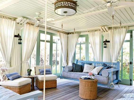 Swing into Serenity: Your Whimsical Sunroom Escape