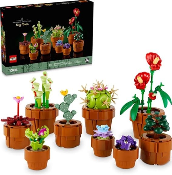 Botanical Bricks: Tiny Lego Plants Building Set