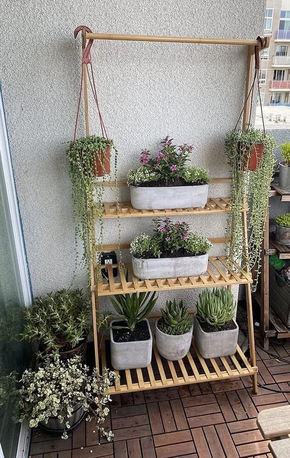 Hang in There Garden Shelf