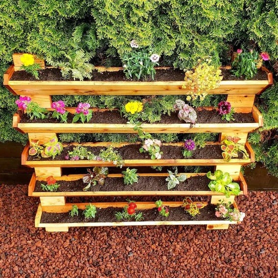 Five-Tier Floral Showcase outdoor Shelf