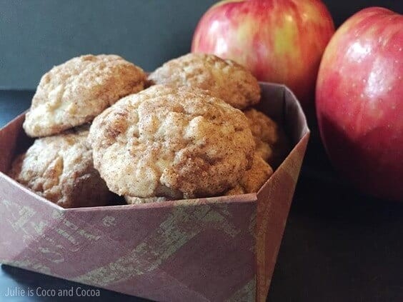 Apple Snickerdoodle Cookies are the Perfect Fall Cookie.