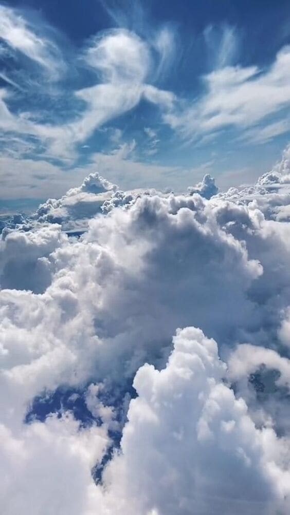 Beautiful clouds from up high.